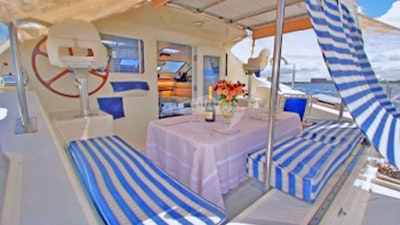 Dining on Aft Deck
