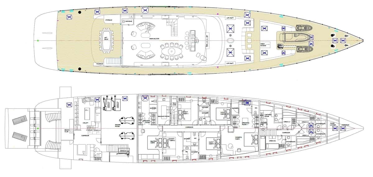 ALL ABOUT U 2 deck layout