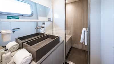 Twin stateroom is ensuite