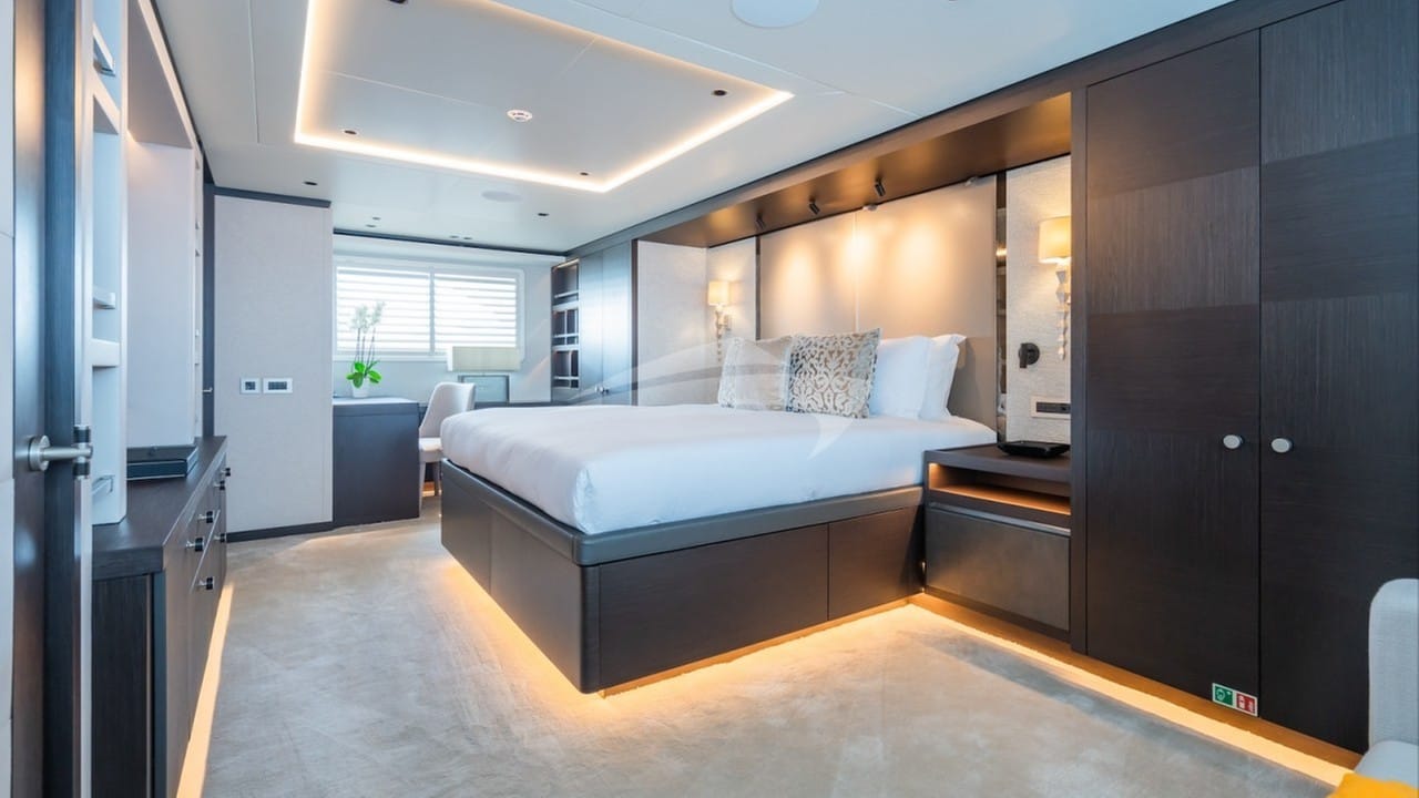 Master stateroom on main deck