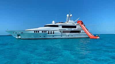 42' Custom Water Slide from the Sun Deck