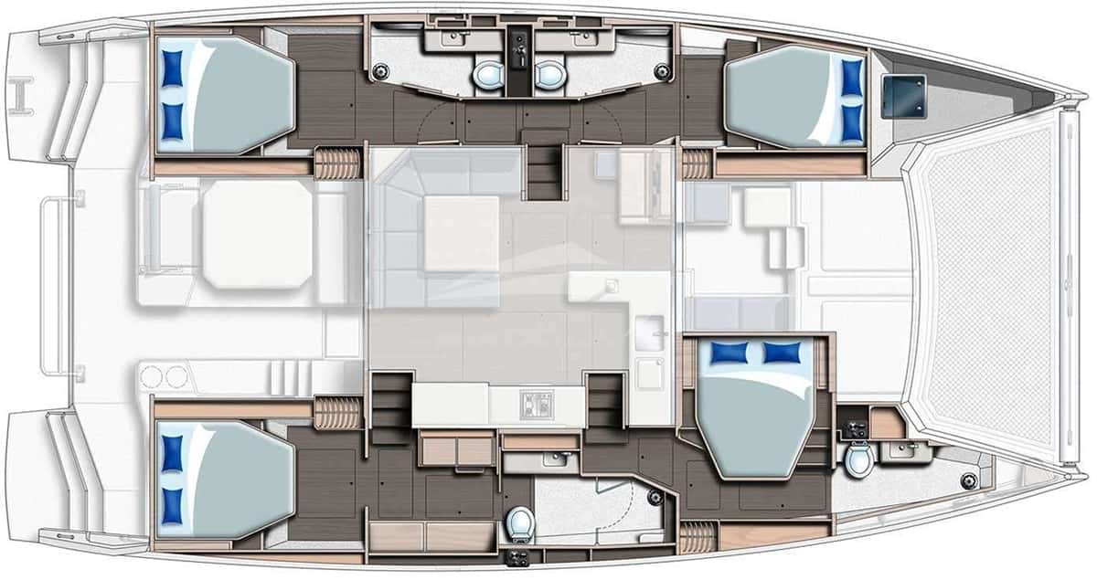 HAZEL DELLA deck layout