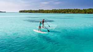 Paddle boarding