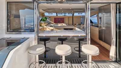 View of Salon from Aft Deck