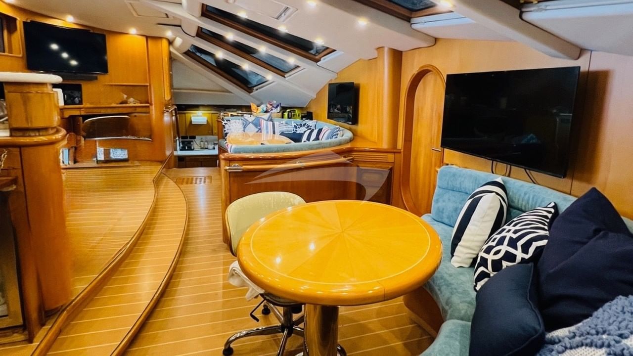 The saloon looking to the port side