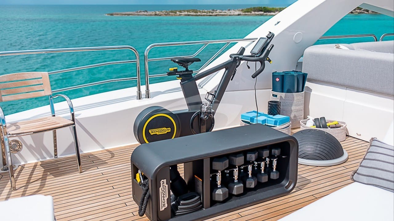 Sundeck aft gym area