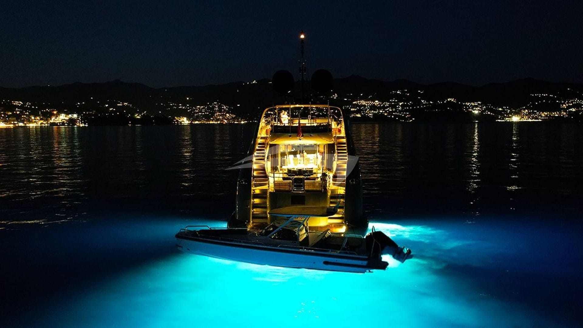 View of Aft at Night