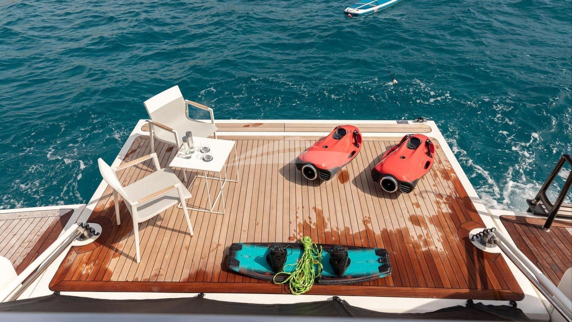 Swim Platform and Water Toys