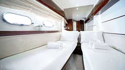 Twin Cabin 2 beds converted into full bed upon request