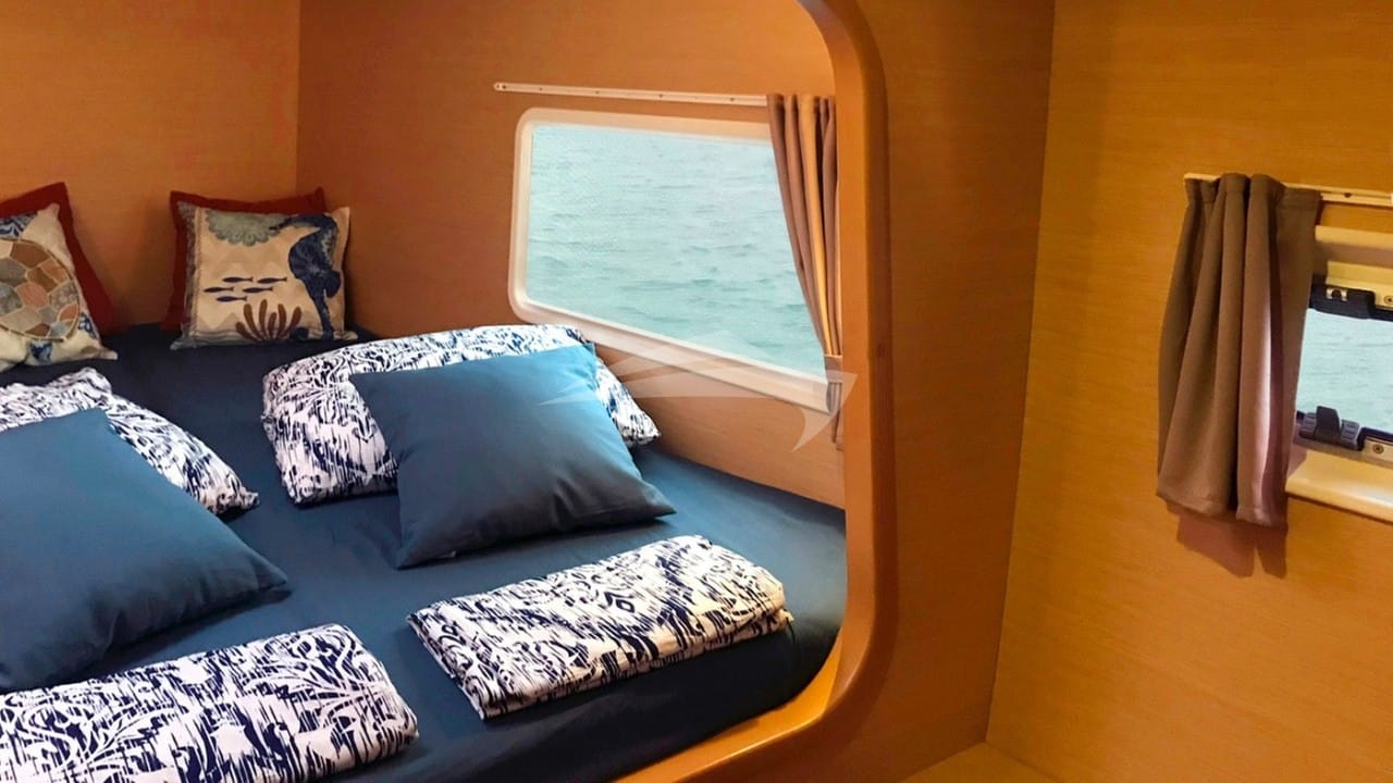 Forward guest cabin