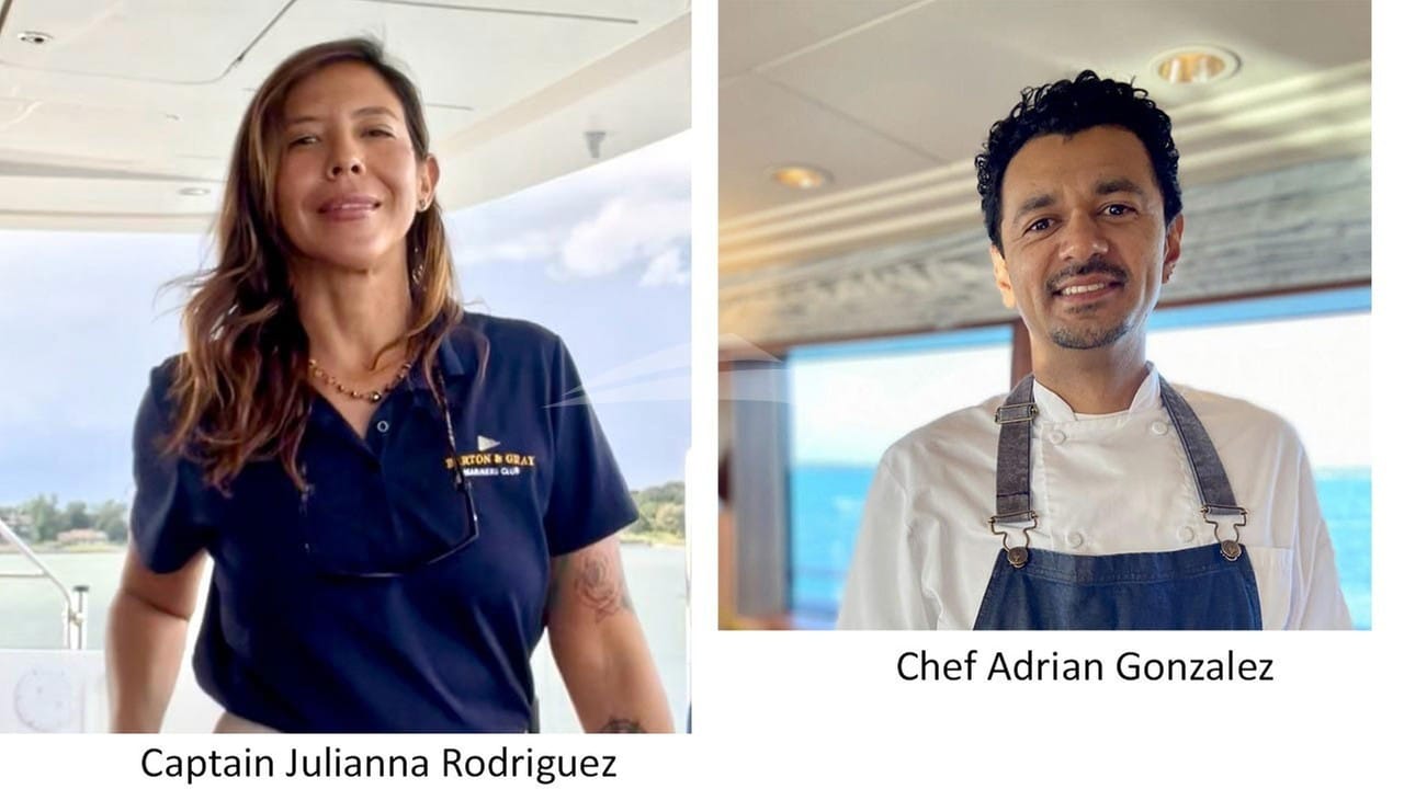 Luxury charter yacht crew for ANDROMEDA