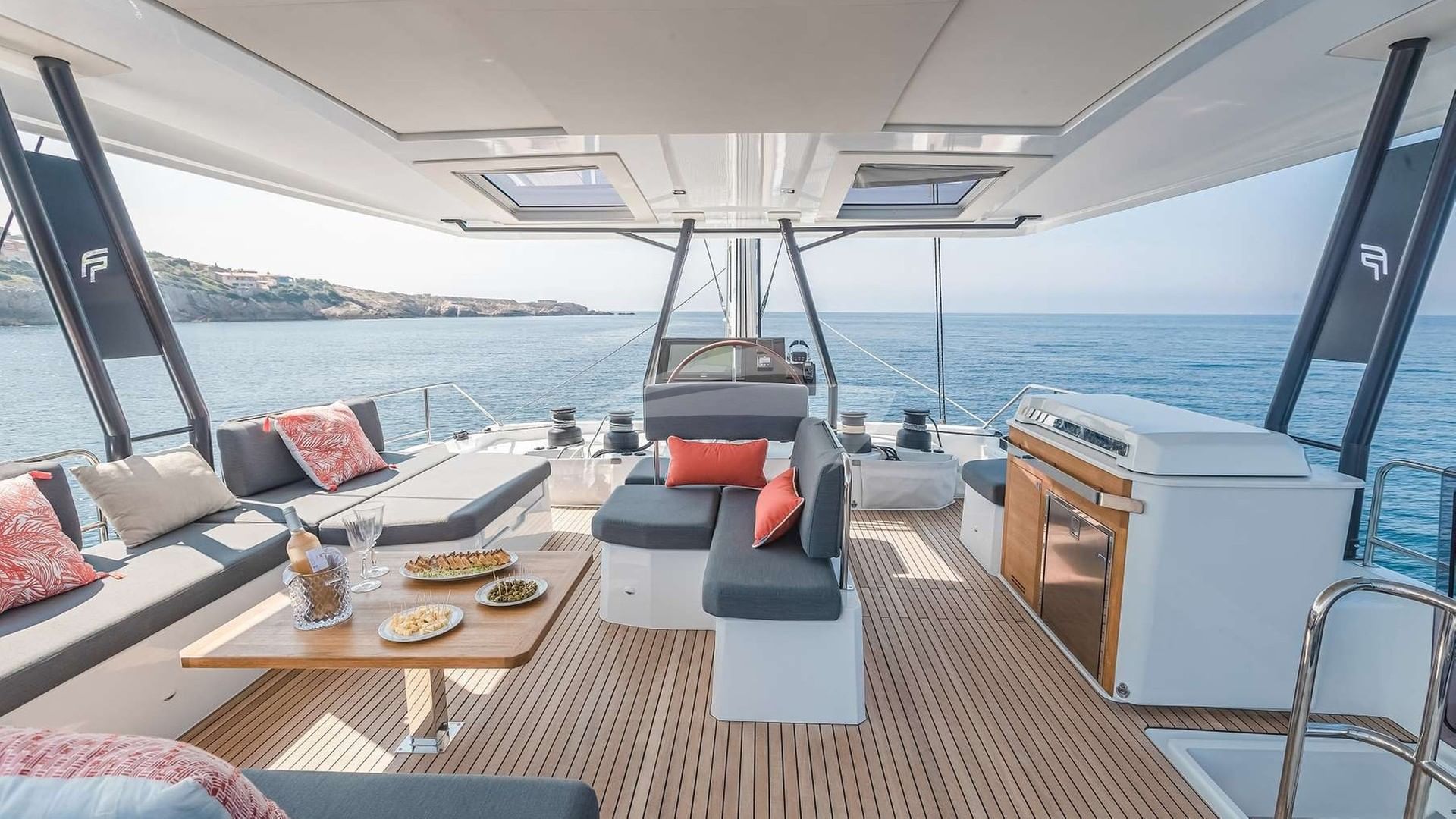 Remarkable living space on the sky lounge - Stock Photo