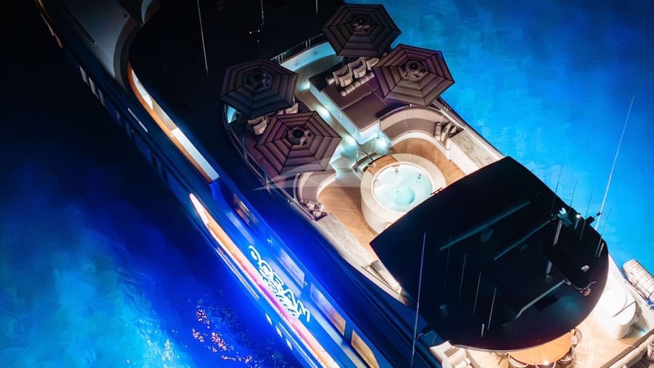 Ocean Club Aerial Evening Lights - Photo credit Ocean Air Media