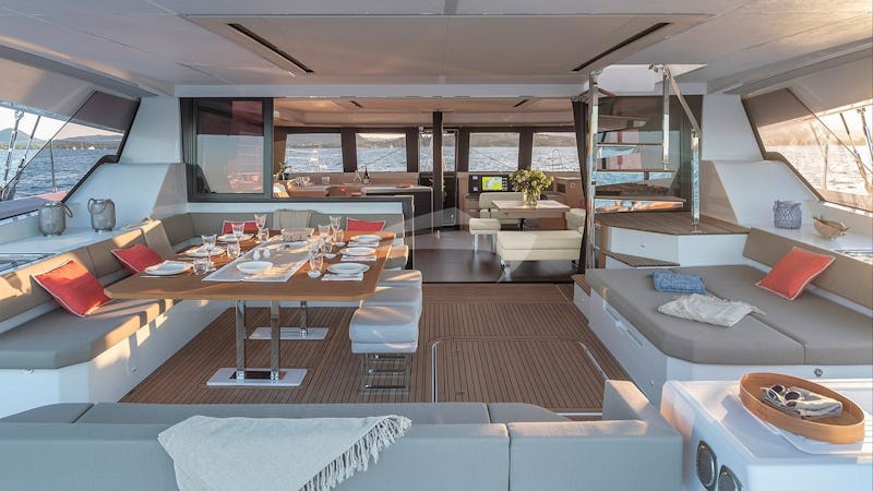 Aft deck and dining area