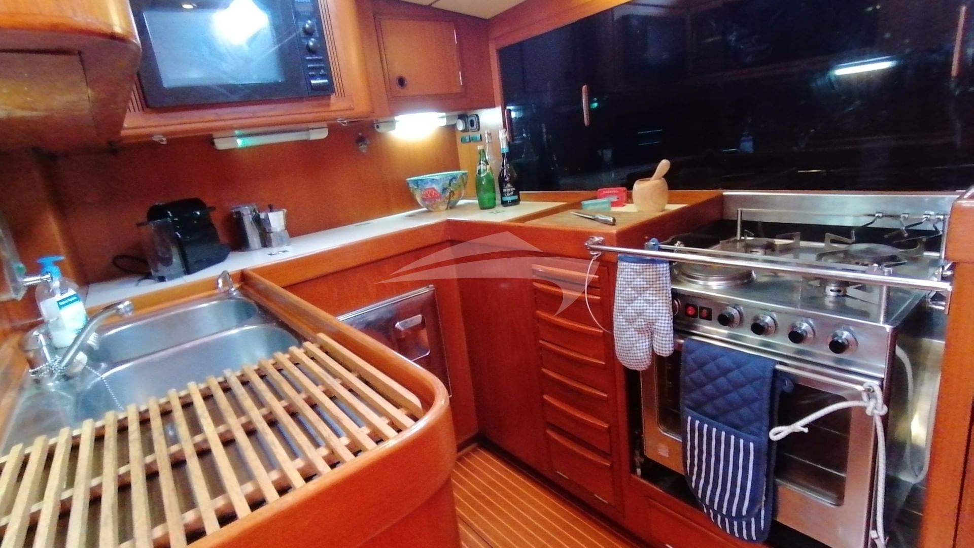 The well equipped galley
