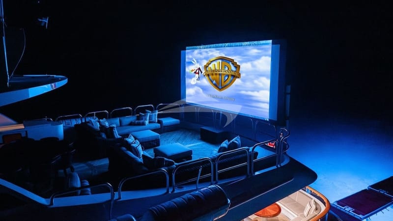 Ocean Club Outdoor Cinema on the Sun Deck Aerial View - Photo Credit Ocean Air Media