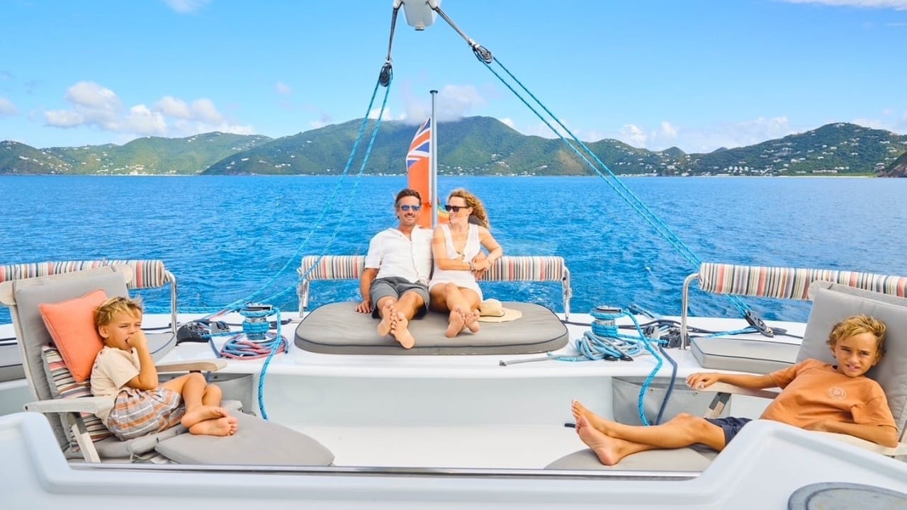 A large flybridge deck.