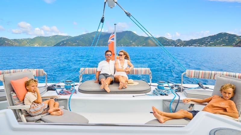 A large flybridge deck.