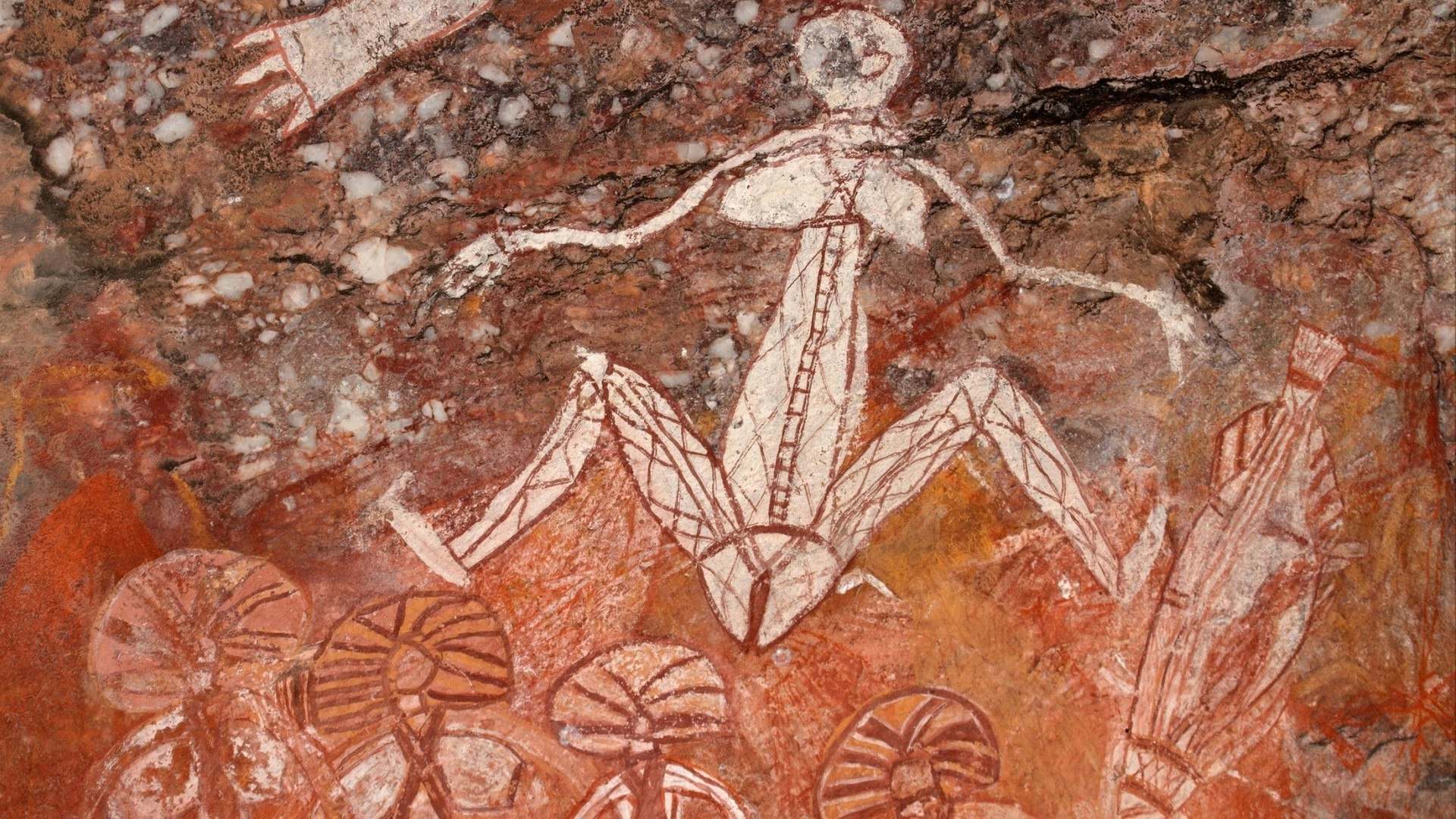 Aboriginal rock art (Namondjok) at Nourlangie, Kakadu National Park, Northern Territory, Australia