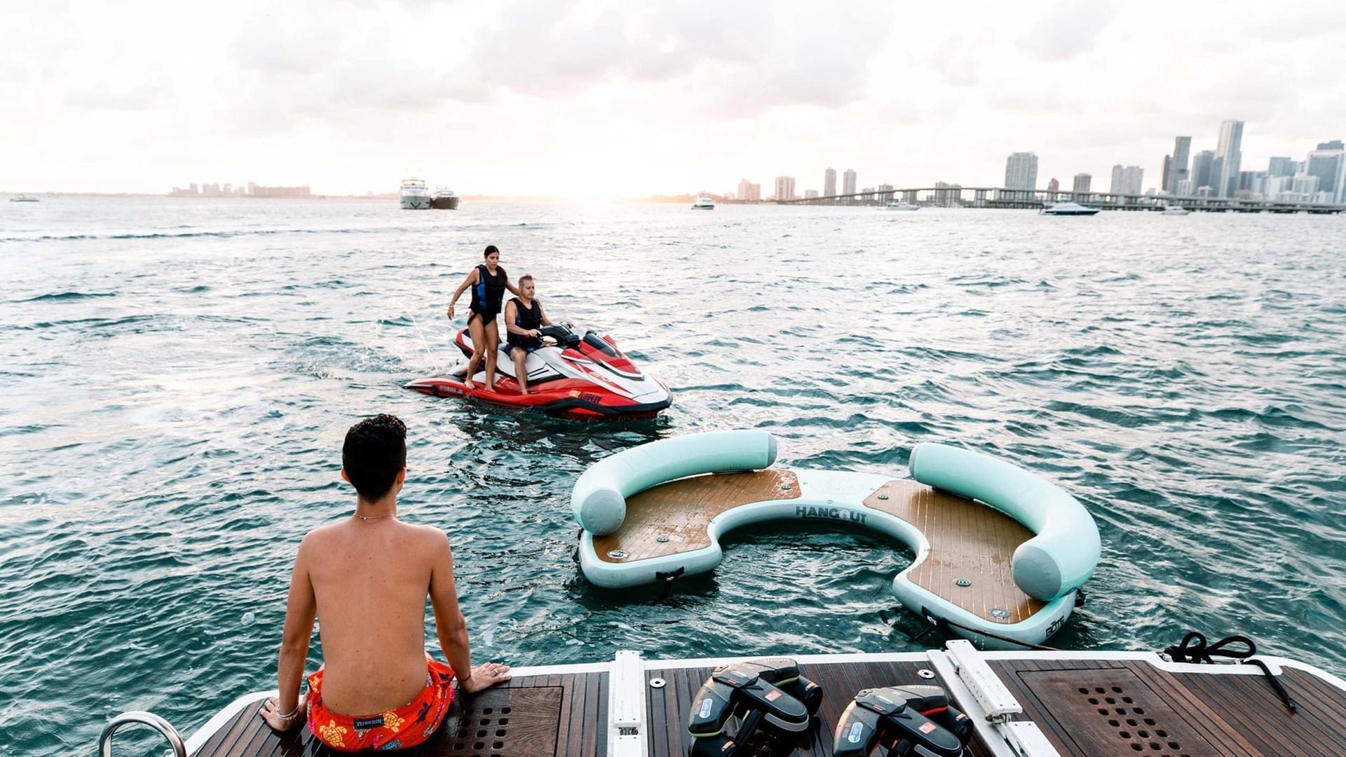 Swim Platform and Water Toys