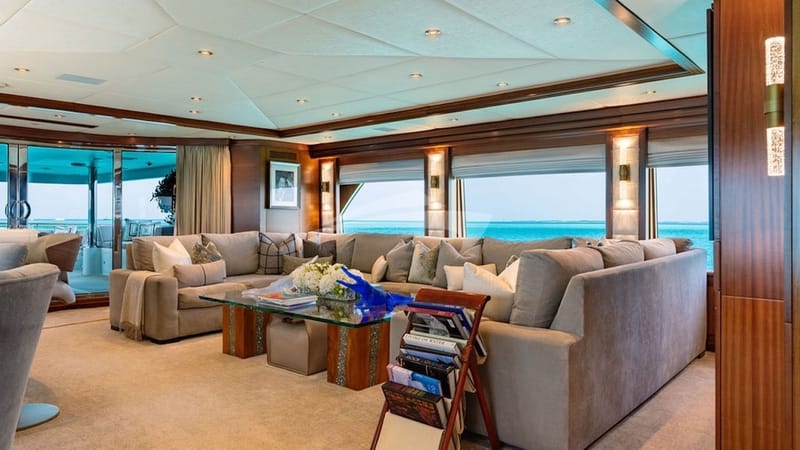 Ocean Club Sky lounge facing aft - photo credit Ocean Air Media