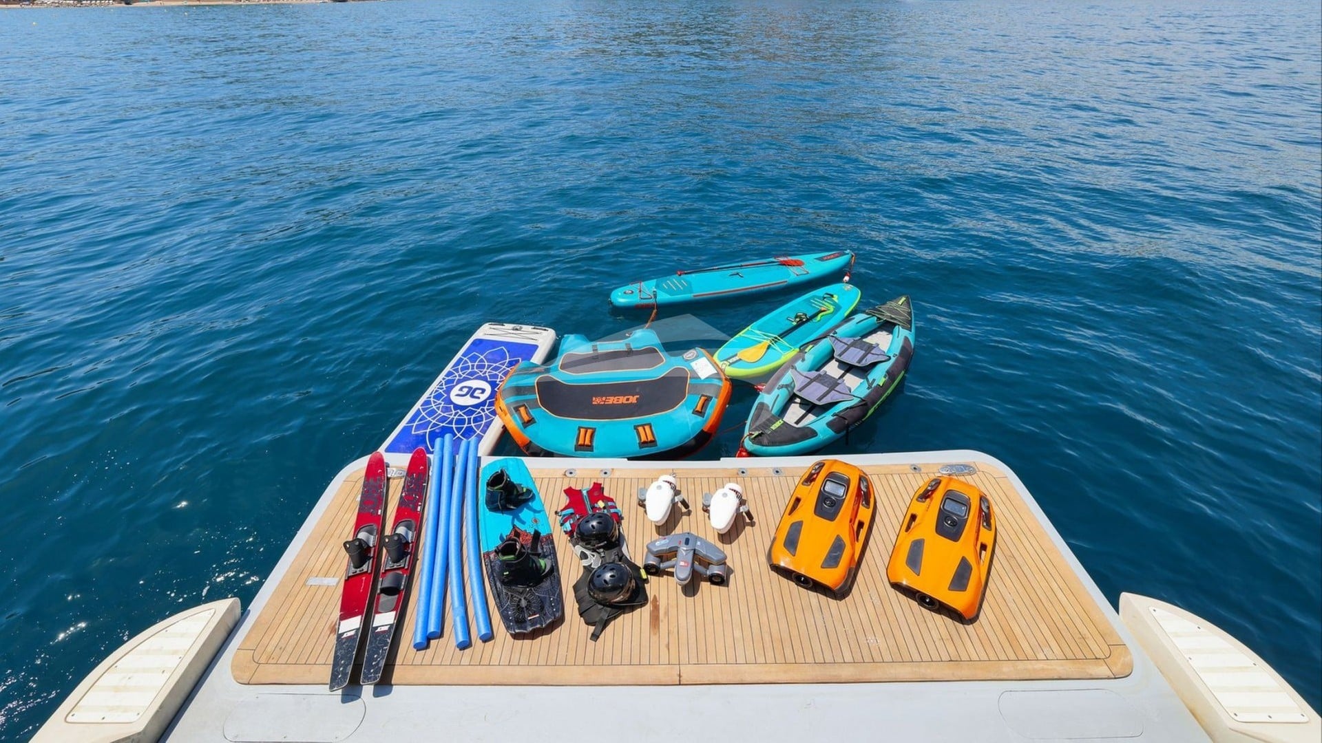Swim Platform and Water Toys