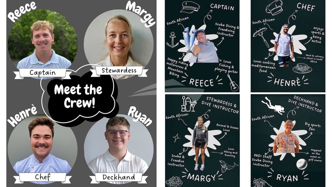 Luxury charter yacht crew for ZINGARA