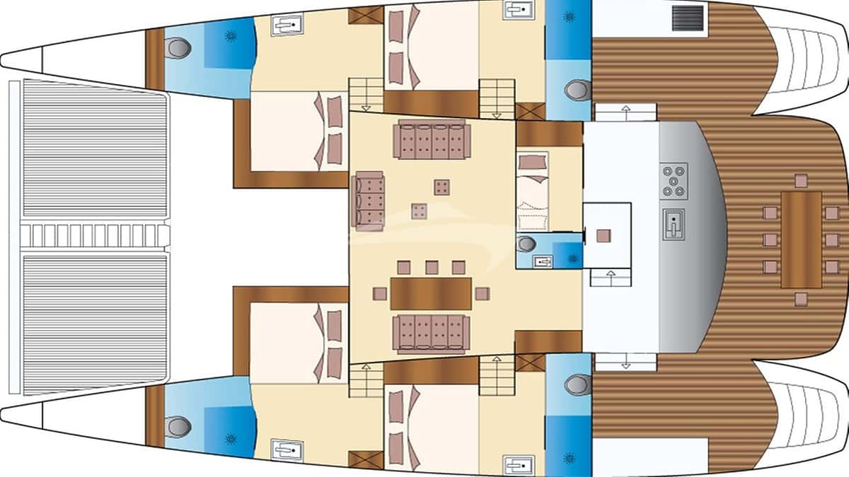 MYSTIQUE deck layout