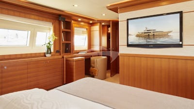 Master Stateroom with TV and Office