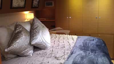 Luxury bedding on Serenity Now