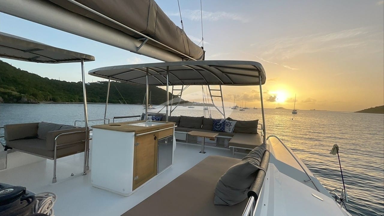 Flybridge sunset
