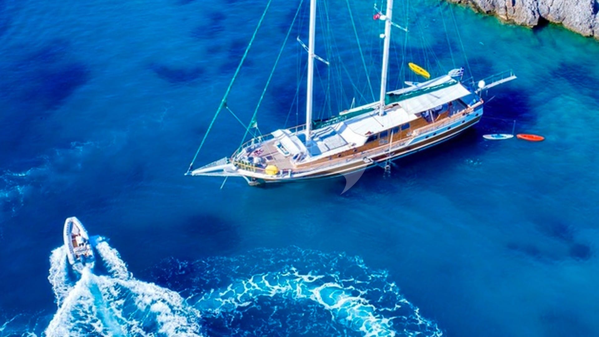 Aerial View with Tender