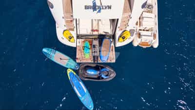 Aerial View of Water Toys