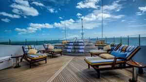 Jacuzzi & sunlounges