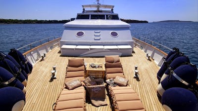 Sun Loungers on Foredeck