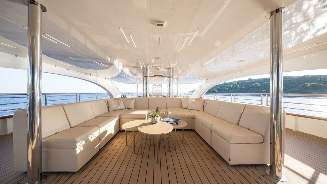 Sun deck lounge area