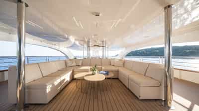 Sun deck lounge area