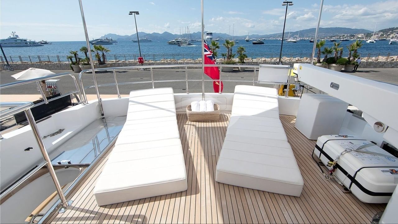 Sun deck and loungers