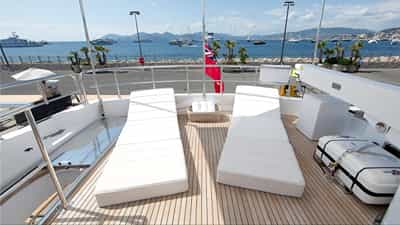 Sun deck and loungers
