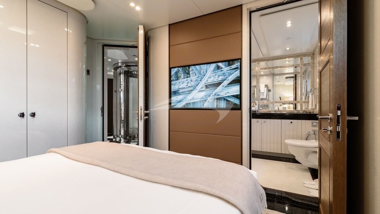 Once converted - main cabin has a queen bed (160 x 190cm)