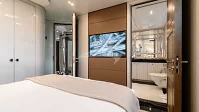 Once converted - main cabin has a queen bed (160 x 190cm)