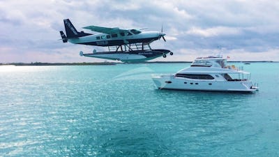 Bahamian guests departing SEAGLASS in style.