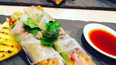 Pork& Vegetable Spring Rolls