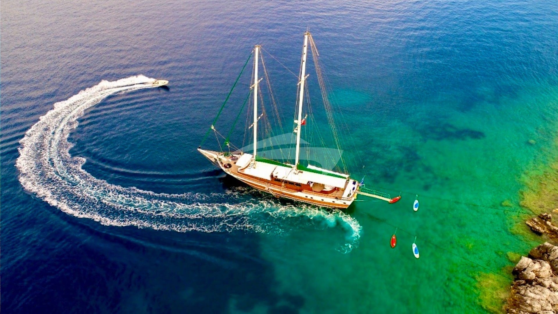 Aerial View with Tender 2