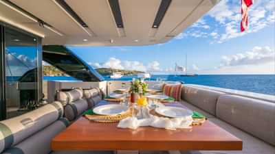Aft deck Dining