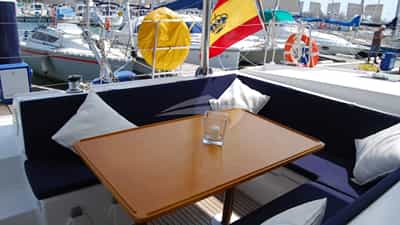 Alfresco dining area and cockpit