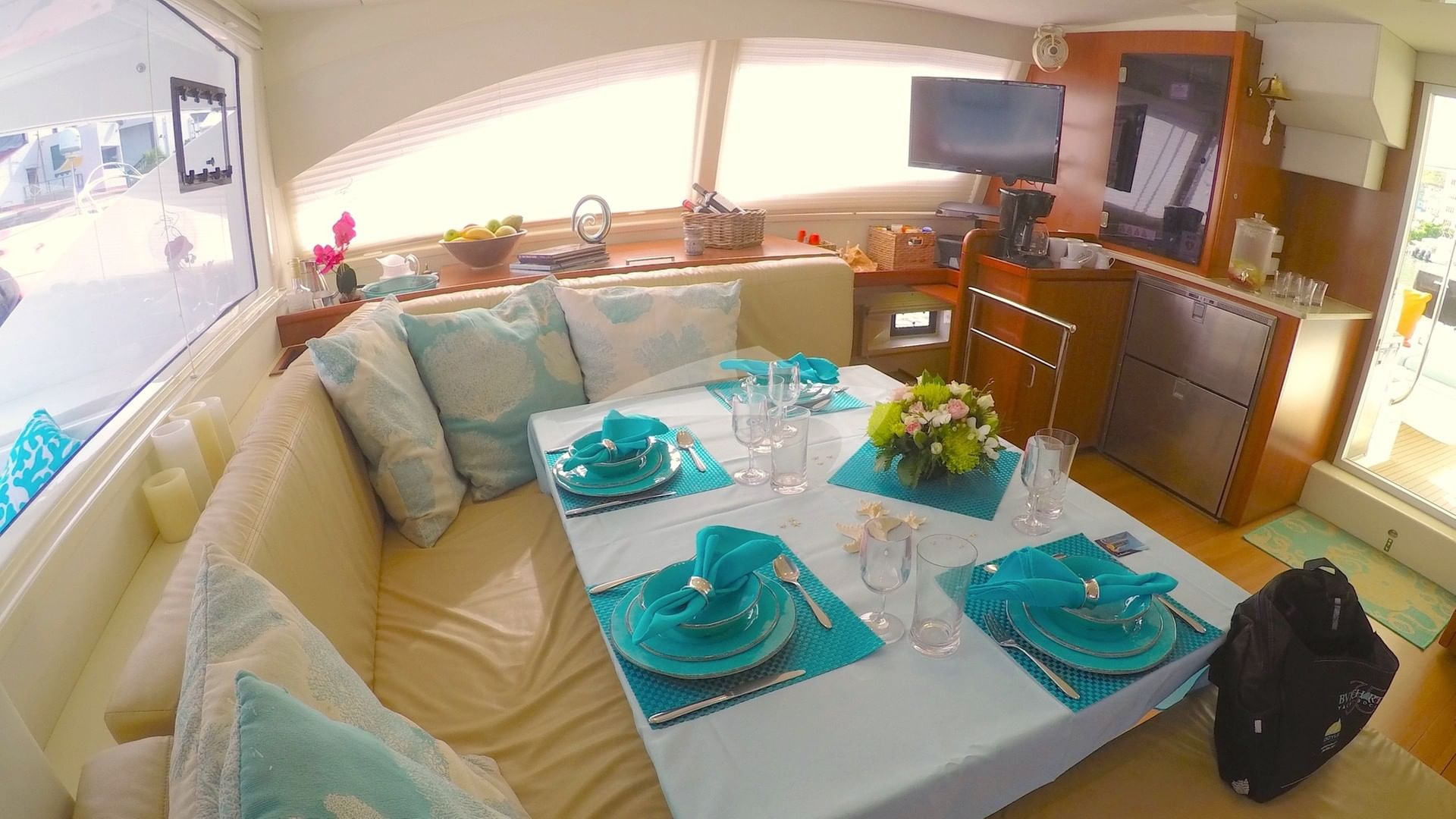 Blossom's large saloon