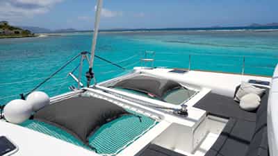 Cushioned loungers and pillowed trampolines
