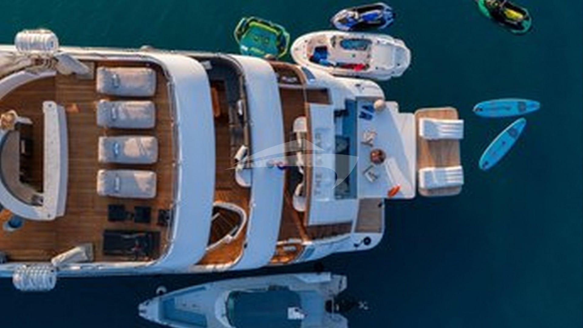 Aerial View of Water Toys