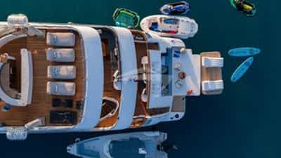 Aerial View of Water Toys